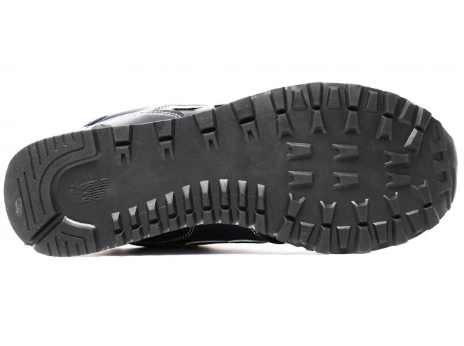 New Balance 574 темно-синие зимние с мехом