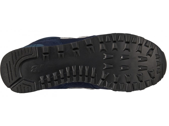 Кроссовки New Balance 574 замшевые темно-синие зимние с мехом