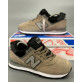 New Balance 574 Beige Black Big Size С Мехом