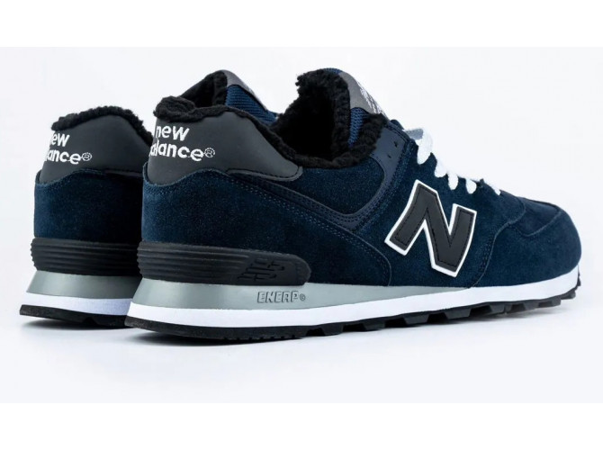 New Balance 574 Dark Blue Big Size С Мехом