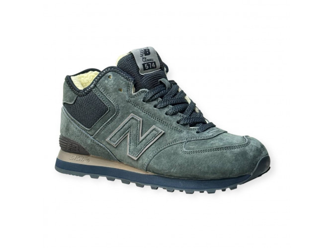 New Balance 574 Grey Moss С Мехом