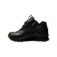 New Balance 574 leather Black  С Мехом