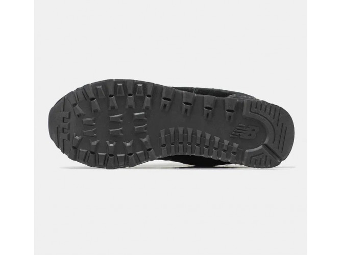New Balance 574 Winter Black с мехом