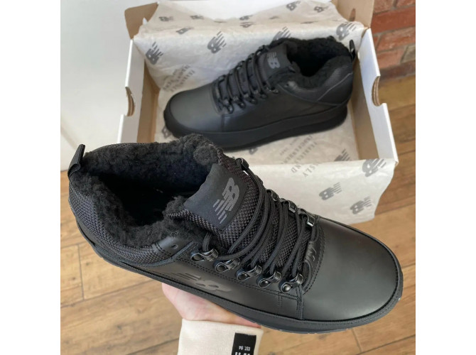 New Balance 754 Black с мехом