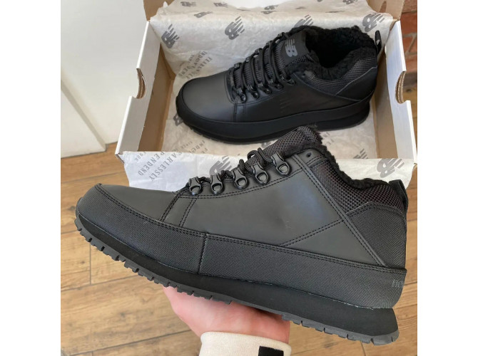 New Balance 754 Black с мехом