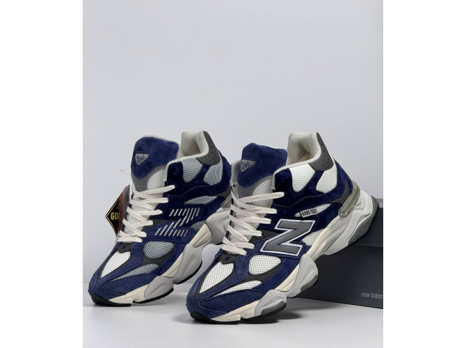 New Balance 9060 Blue White с мехом