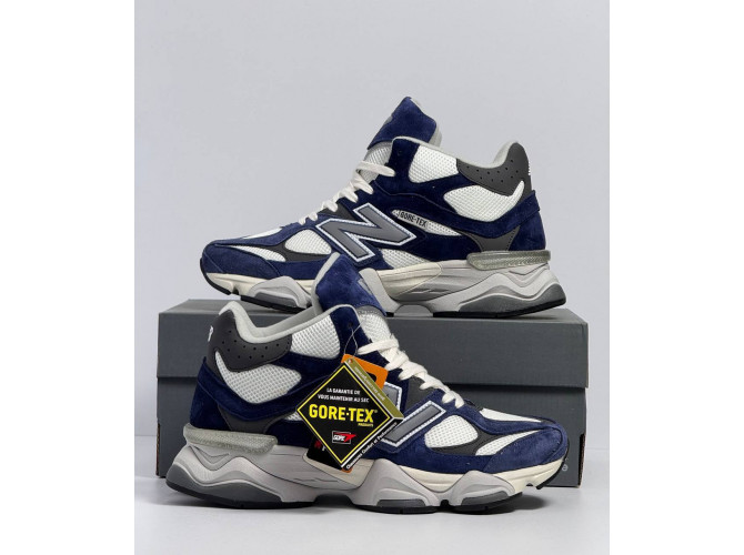 New Balance 9060 Blue White с мехом
