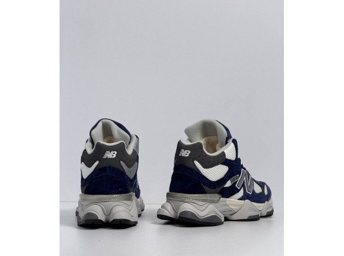 New Balance 9060 Blue White с мехом