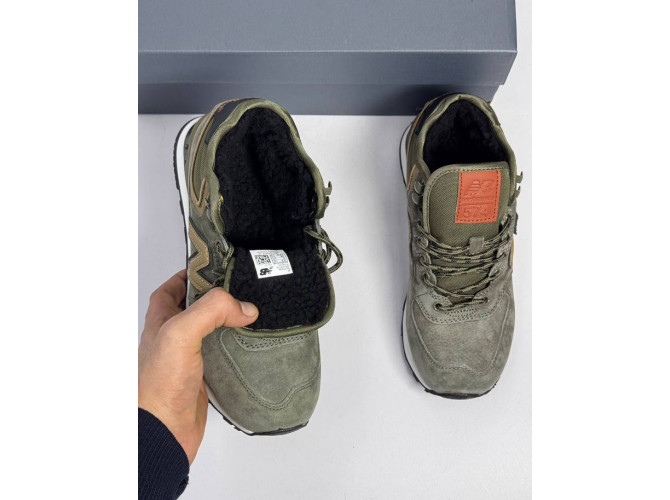New Balance Classic 574 Khaki С Мехом