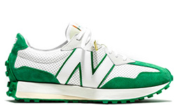 Кроссовки New Balance WS 327 Green белые с зеленым