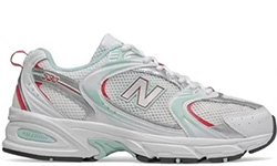 Кроссовки New Balance 530 белые с бирюзовым
