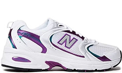 Кроссовки New Balance 530 белые с фиолетовым