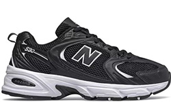 New Balance 530 черные с белым спортивные