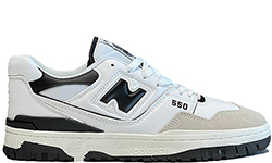 New Balance 550 Arriving White & Navy Белые с черным