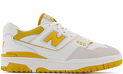 New Balance 550 White/Yellow белые с желтым