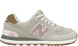 New Balance 574 бежевые с розовым женские