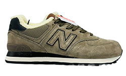 New Balance 574 Olive With Fur
