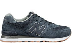 New Balance 574 Retro Metallic Patch Blue