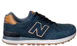 New Balance 574 Синие с коричневым