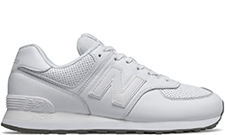 New Balance 574 White Leather