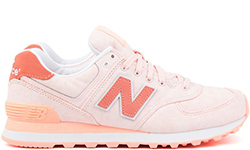 New Balance 574 женские розово-персиковые