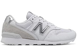 New Balance 996 кожаные белые с серым
