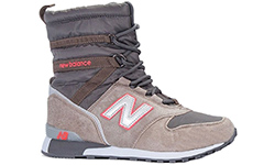 New Balance Snow Boots зимние с мехом beige серые