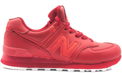 Кроссовки New Balance 574 полностью красные